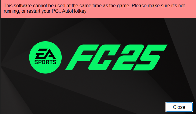 EA Anti-Cheat warning example